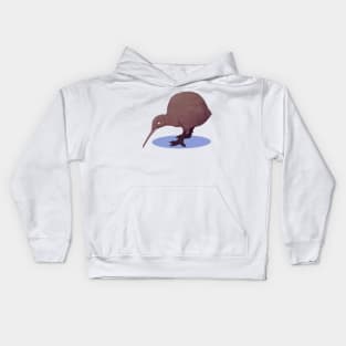 North Island brown kiwi Kids Hoodie